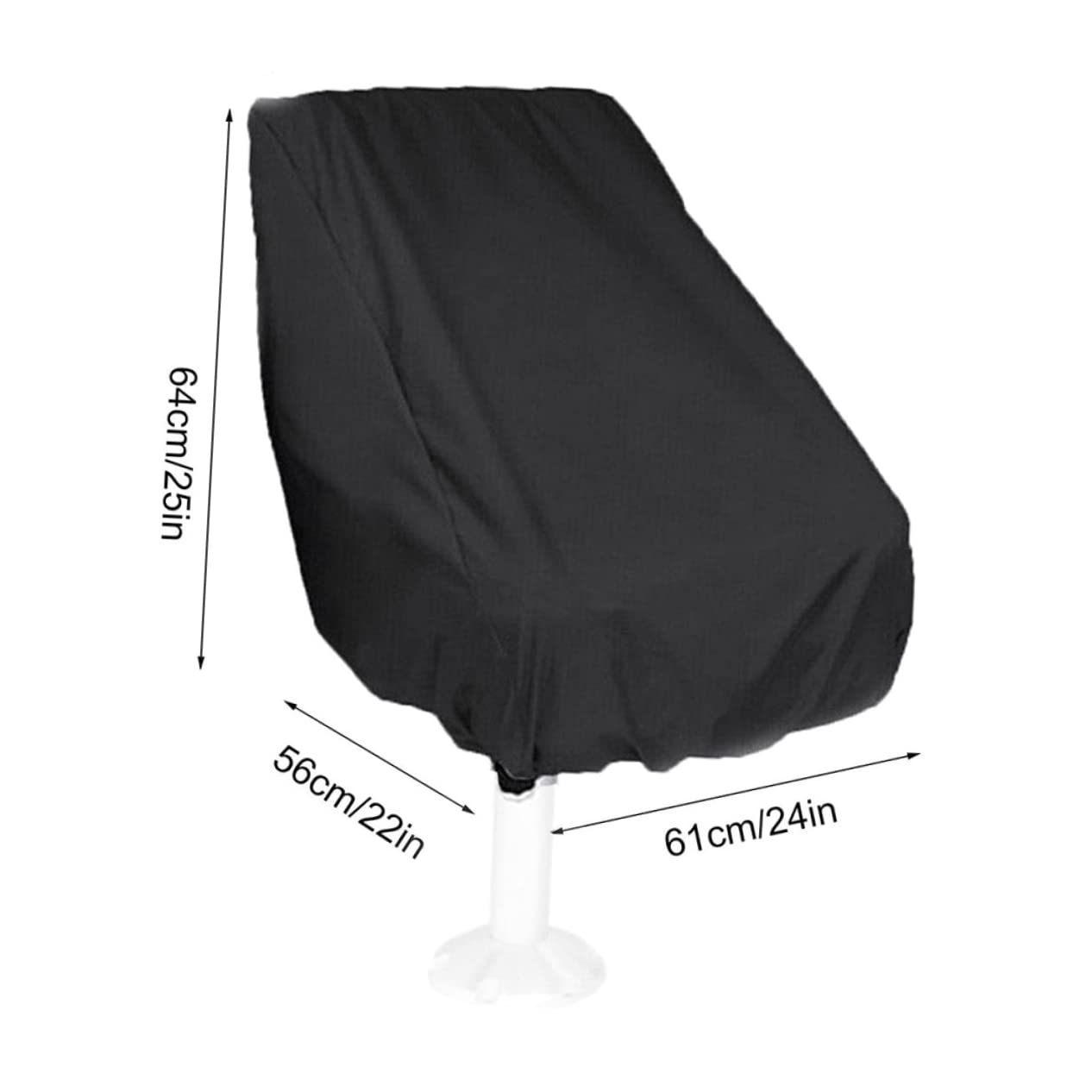 GOOHOCHY Easy Install Oxford Fabric Boat Chair Folding Seat Cover Pontoon Boat Seat Protection