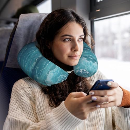 Almohada de viaje de espuma viscoelástica en U miniatura 5