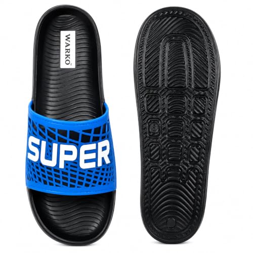 Image of WARKO Slippers For Men | Stylish Chappal For Boys | Soft Cushioned EVA Slides Slipper | Casual FlipFlop Daily Wear Footwear | Indoor Outdoor Use