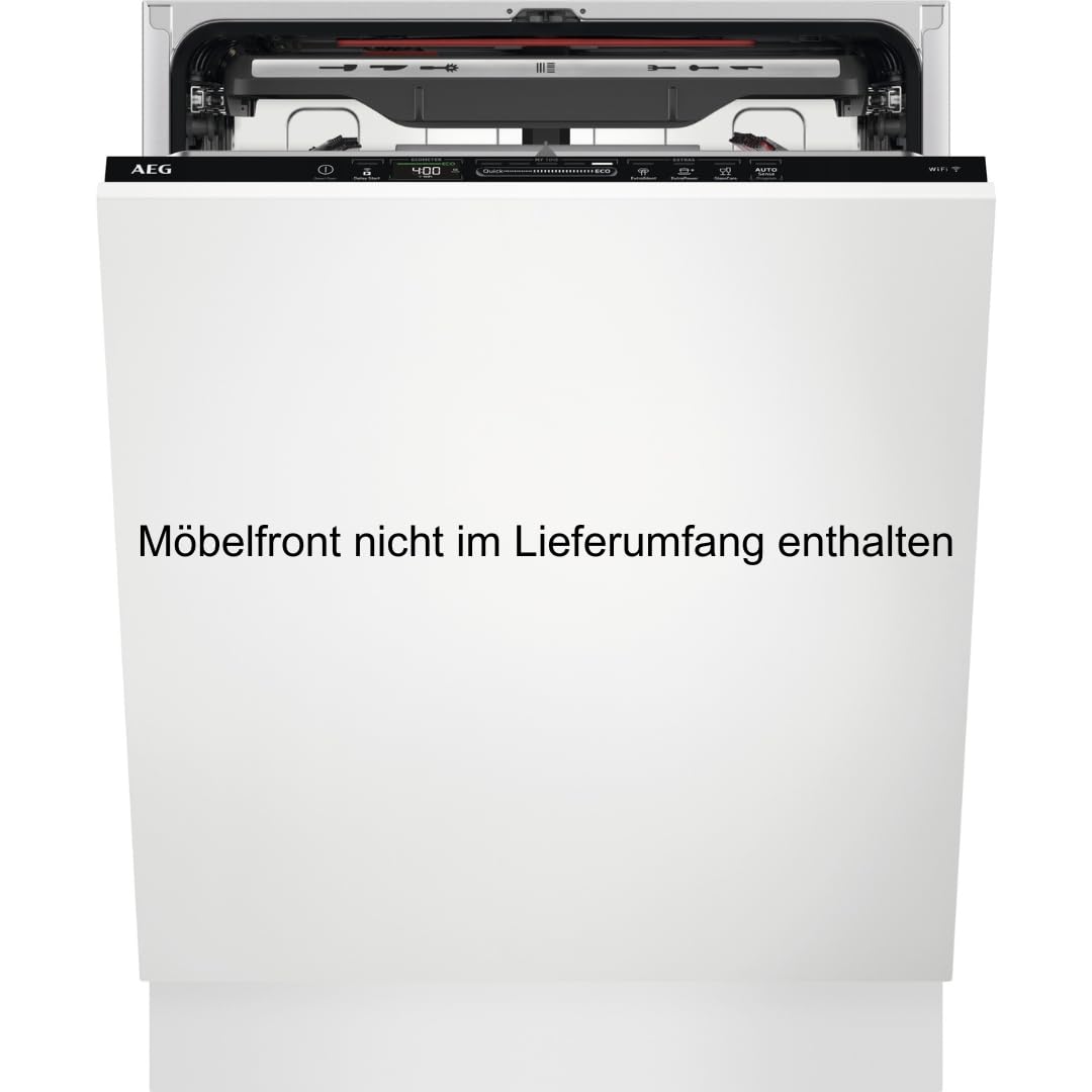 AEG Vollintegrierter Geschirrspüler 60cm, WiFi, Spülmaschine Serie 7000: mit Glasschutz, Energieklasse A-10%, Besteckschublade, Innenbeleuchtung, TimeBeam, 40dB, ComfortRails, 14 MG, FSE7770AP - 1