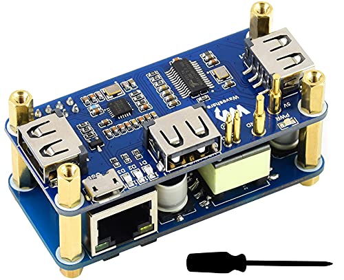 Hub Ethernet PoE Raspberry Pi Zero commutateur RJ45 avec adaptateur USB 2.0 triple