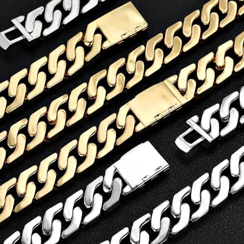 Chaîne cubaine Miami pour homme de 16 mm de large