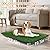 Embellbatt 50 * 60CM Dog Grass Pad with Tray, Dog Potty Grass for Puppy Training, Artificial Fake Grass for Dogs to Pee on Indoor Outdoor (50 * 60CM)