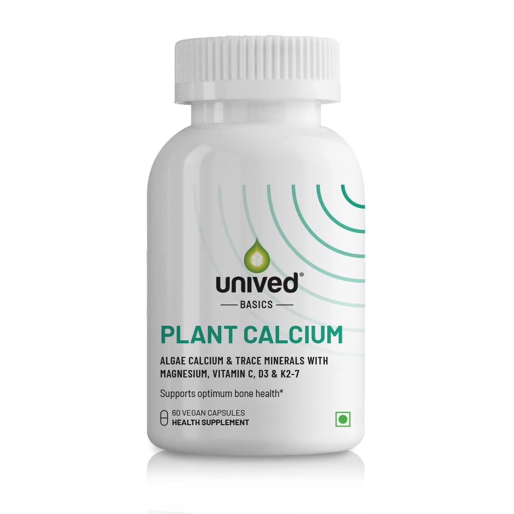 Unived Basics Plant Calcium | Plant-Based Calcium Vitmain D3 & Vitamin K2-7 | Bone, Muscle & Joint Health | 60 Vegan Capsules (B099K4626V) Amazon Price History, Amazon Price Tracker