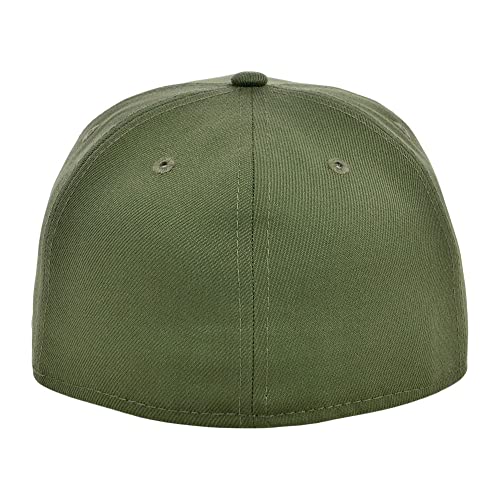 Image of Lids Blank Premium Full Court w /Colored Under Visor Fitted Cap