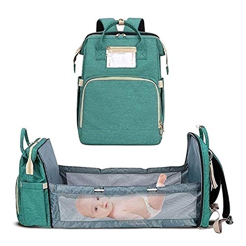 Baby Wickeltasche Cabrio mit Wickelstation - Mehrzwecktasche für Unterwegs - Wasserdichter Rucksack mit Großer Kapazität für Picknick - Mama und Papa