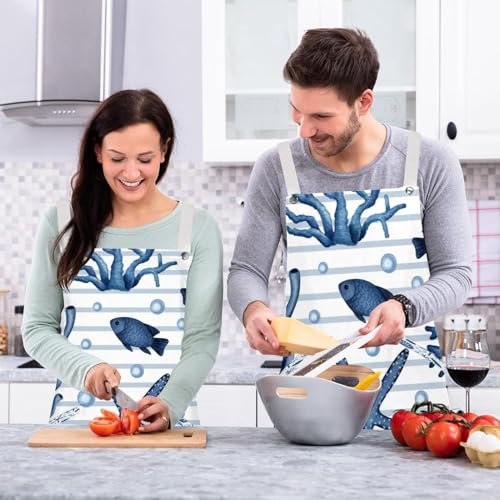 Tablier de cuisine imperméable contre les éclaboussures lot de 2