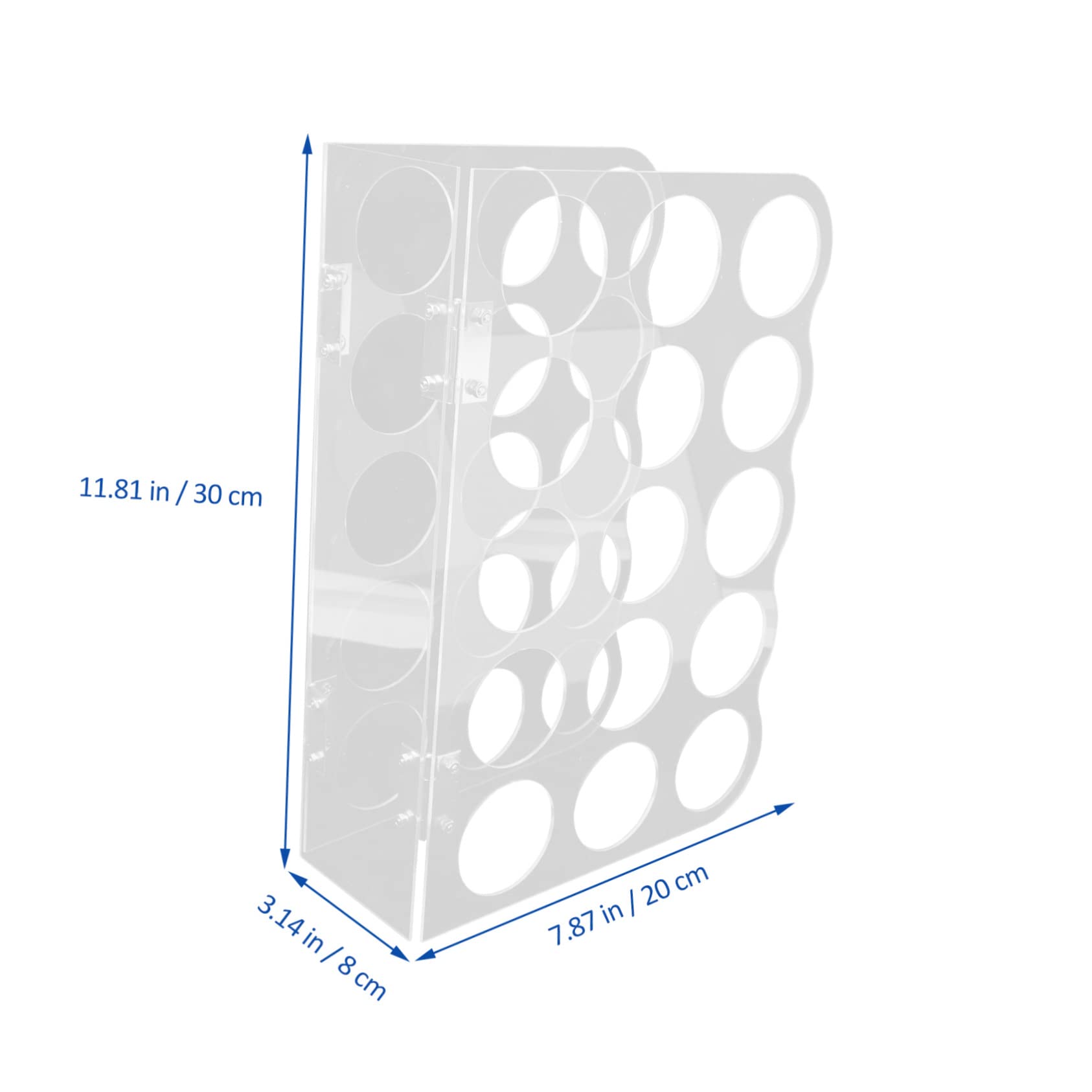 IWOWHERO 15 Hole Vinyl Roll Storage Rack Craft Paper Rack Home Office Storage Sturdy Vinyl Material Easy to Use