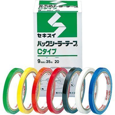 Amazon.co.jp: EBM セキスイ バッグシーラー用テープ Cタイプ(20巻)赤