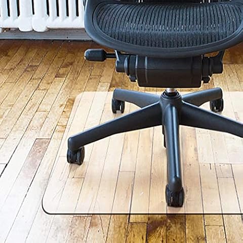 BTGGG Office Chair Mat for Hard Floor Clear Desk Chair Mat 76x120CM Thick PVC Heavy Duty Floor Protector for Home Office Study Cover