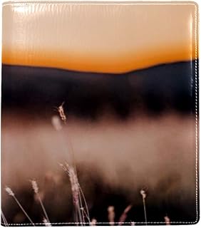 Hazy Morning - Funda para libros de textos de hasta 22 cm x 6,3 cm con tela sin adhesivo, para lavar y reutilizar, color negro