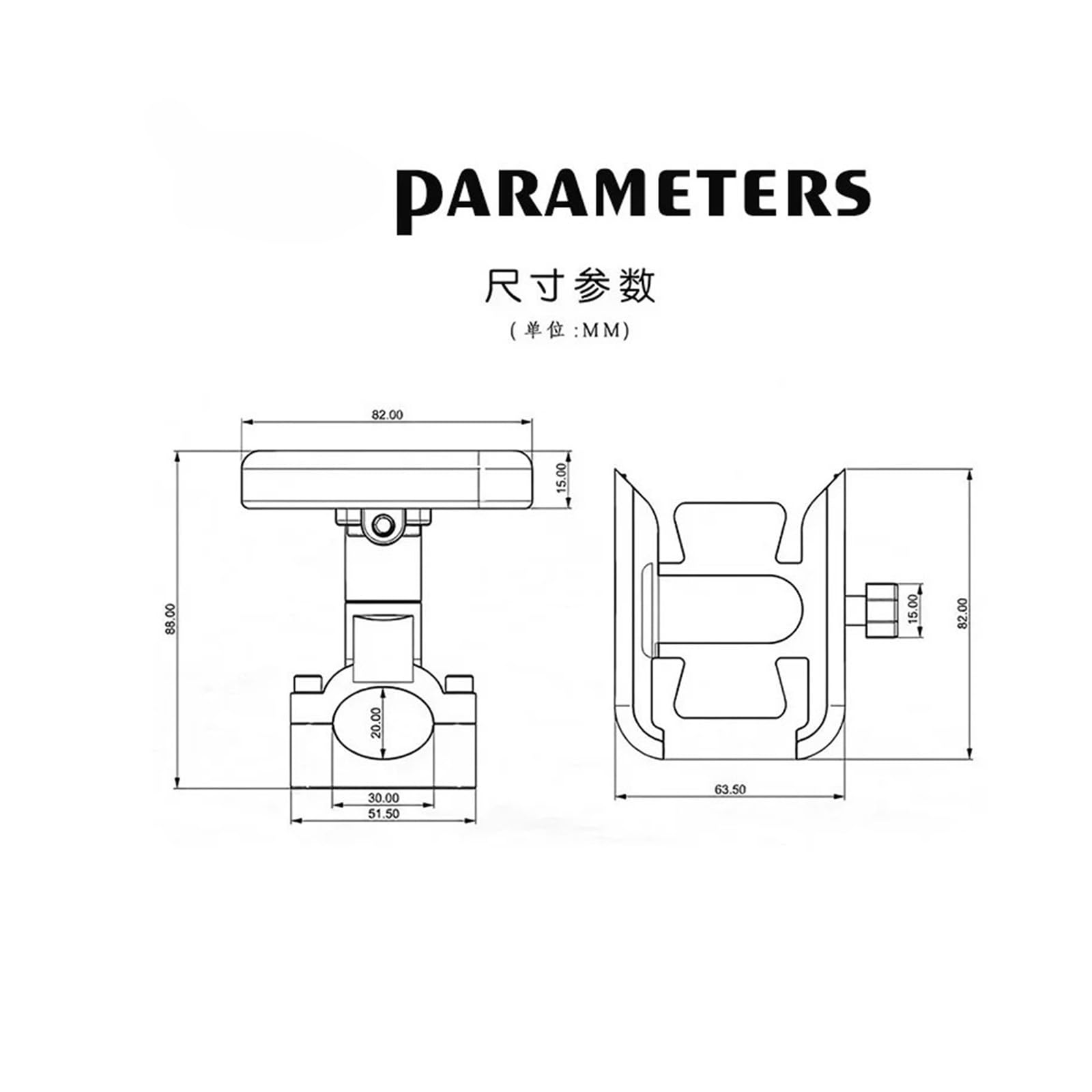 Porta Cellulare Moto Per T-Max 500 TMAX 500 560 TMax 530 Accessori Motocicletta Manubrio Supporto Per Cellulare Supporto Per GPS(Aa-2)