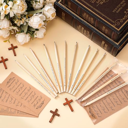 Lápices con versículos bíblicos paquete 50 piezas miniatura 4