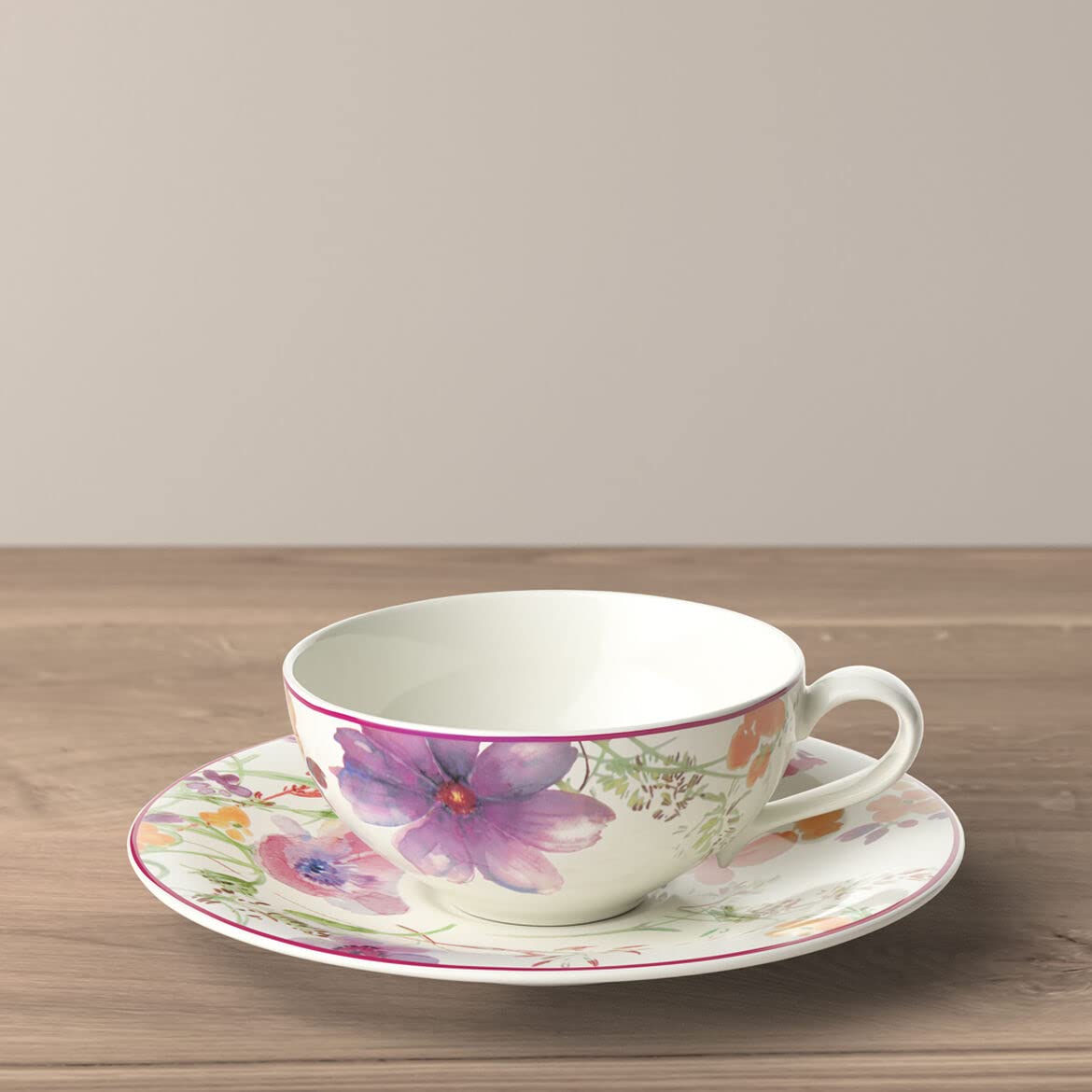 Villeroy & Boch Mariefleur Tea Tasse à thé 240 ml avec soucoupe 16 cm Porcelaine