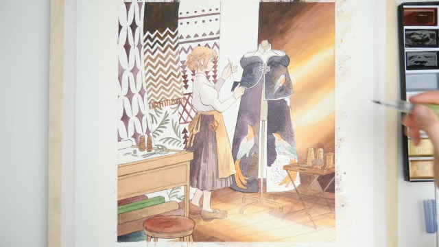 Kuretake IRODORI KOBAKO Set - 6 Gansai Tambi Farben Japanisch