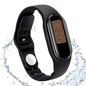 3D Pedometer for Walking, Waterproof Pedometer Watch, Simple Step Counter for Walking with Steps Calories Distance Time for Kids Men Women Adults Seniors