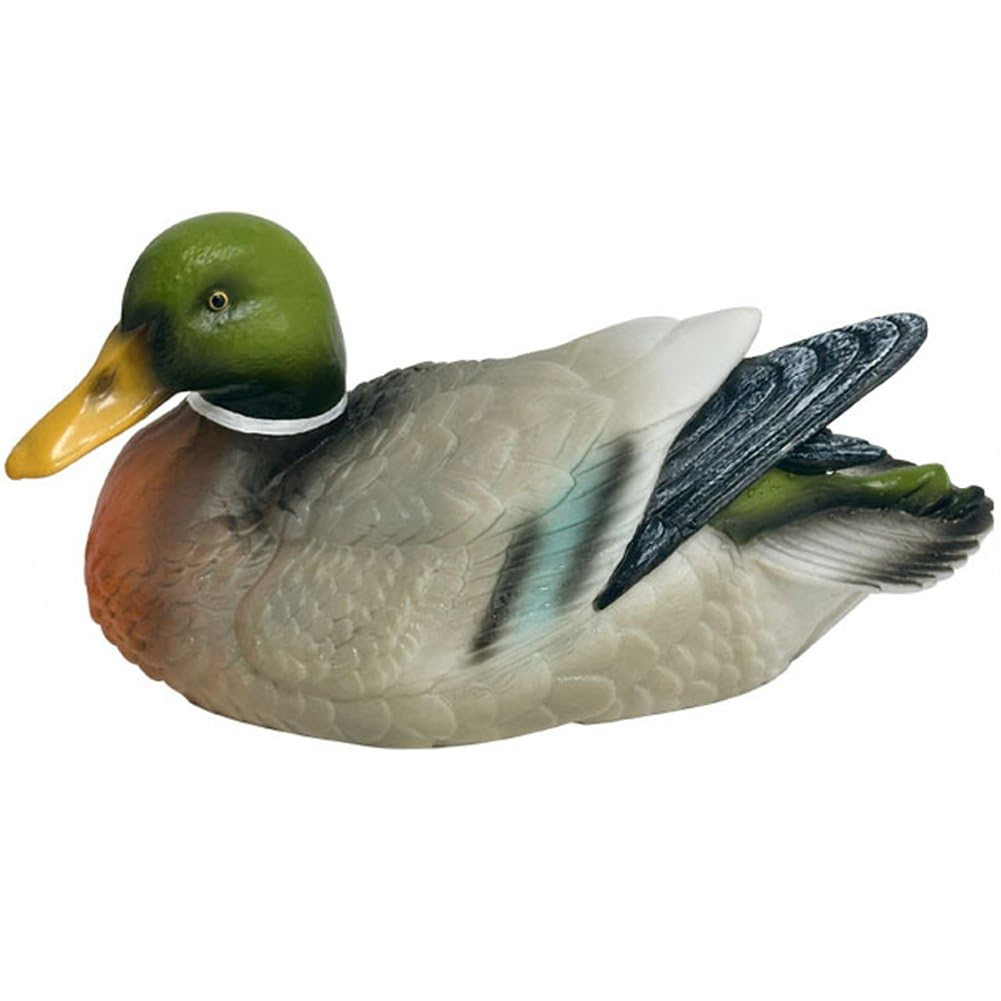 Casiler Simulation Floating Duck Sculpture Ornament, Courtyard Pond Decoration for Garden Pool Landscape Layout Decor
