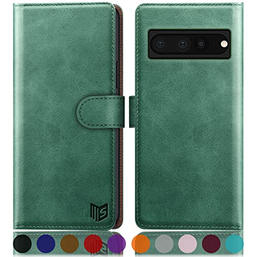 Housse Pixel 7 Pro protection RFID étui à rabat cuir avec fentes cartes bancaires