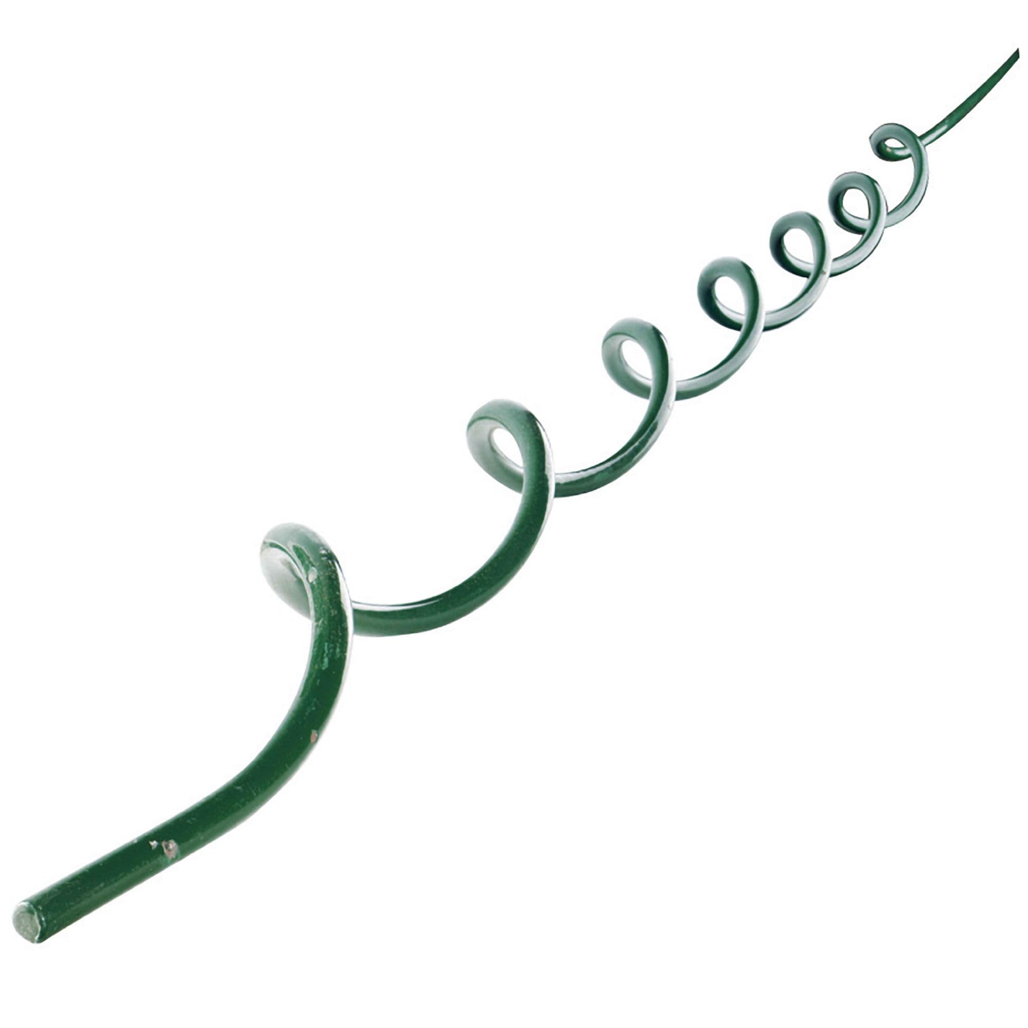 WERKA PRO Lot 5 Tuteurs Spirales en Acier Vert 1,​8m