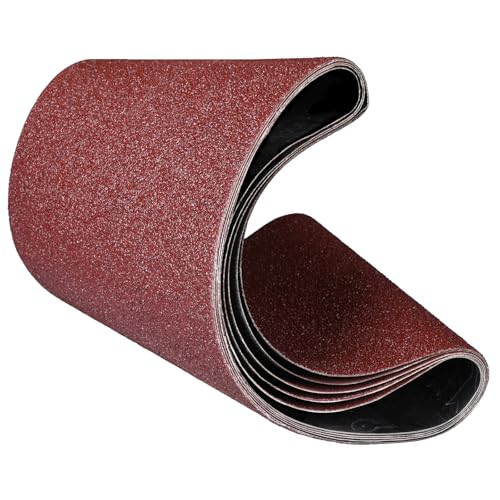 STEBRUAM 5PCS Bande Abrasive 200 x 750 mm (40/60/80/120/240) Mixed Grit