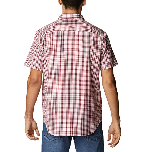 Camisa Rapid Rivers de cuadros vichy rojos de manga corta casual para verano de hombre S 2