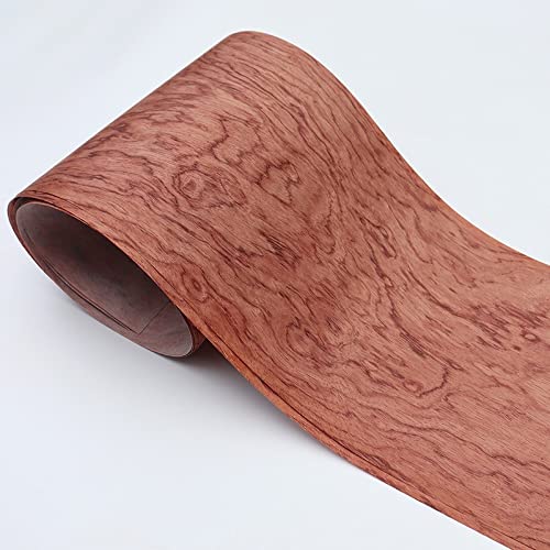 LUFAA Chapa de Palisandro Natural Ormosia Henryi Prain Chapa for Muebles de Bricolaje Sonido/Guitarra de Audio 20 * 220cm 1 ud.