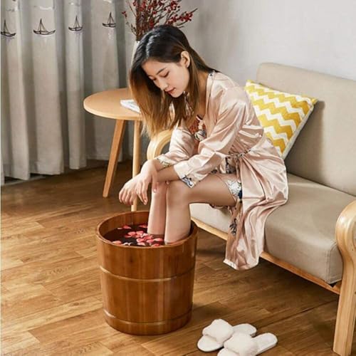Tina de Madera para Pies, Barril Natural para Baño de Pies miniatura 2