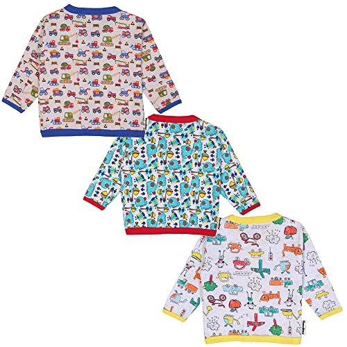 Image of NammaBaby Unisex Kid Cotton Regular Fit T-Shirt Hosiery Clothing Jhabla /Vest Front Open T- Shirt with Snap Buttons