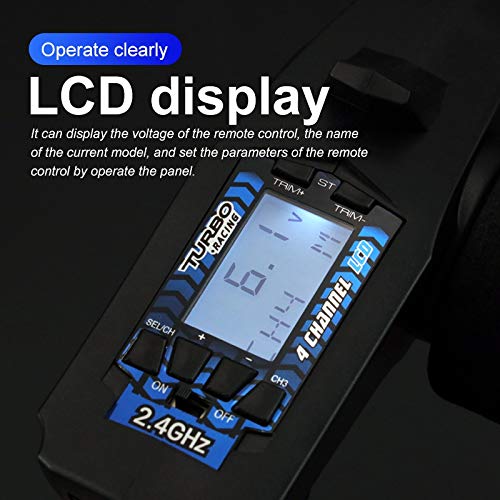 P32 Turbo Rennen 91803G-C 2.4G 4CH VT System LCD Display Radio Zender Afstands Bediening Met Ontvanger Voor Rc Auto Boot