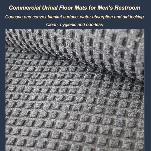 2 unidades de alfombrillas para orinal, protectores antideslizantes absorbentes de agua para pisos de baños masculinos, reutilizables y lavables miniatura 4