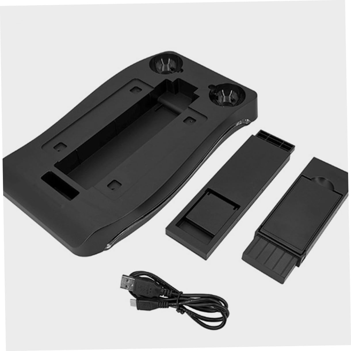 Veemoon Stazione di Ricarica per Controller Vr, Supporto e Organizer in Abs Nero, per Console Gioco Vr, Accessori Gaming