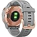 Garmin Fenix 6S Sapphire, Premium Multisport GPS Watch, Smaller-Sized, Features Mapping, Music, Grade-Adjusted Pace Guidance and Pulse Ox Sensors, Rose Gold with Gray Band
