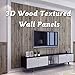 LEISIME 3D Wall Sticker Self-Adhesive Wall Panels Waterproof PE Foam Wood Veins Wallpaper for Living Room TV Wall and Home Decor (Wood 5 Pack - 29 Sq Ft)