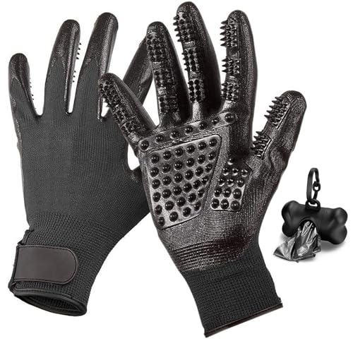 Makife Guanto depilatorio per Cani e Gatti, per la Cura degli Animali Domestici, per la Cura del Pelo