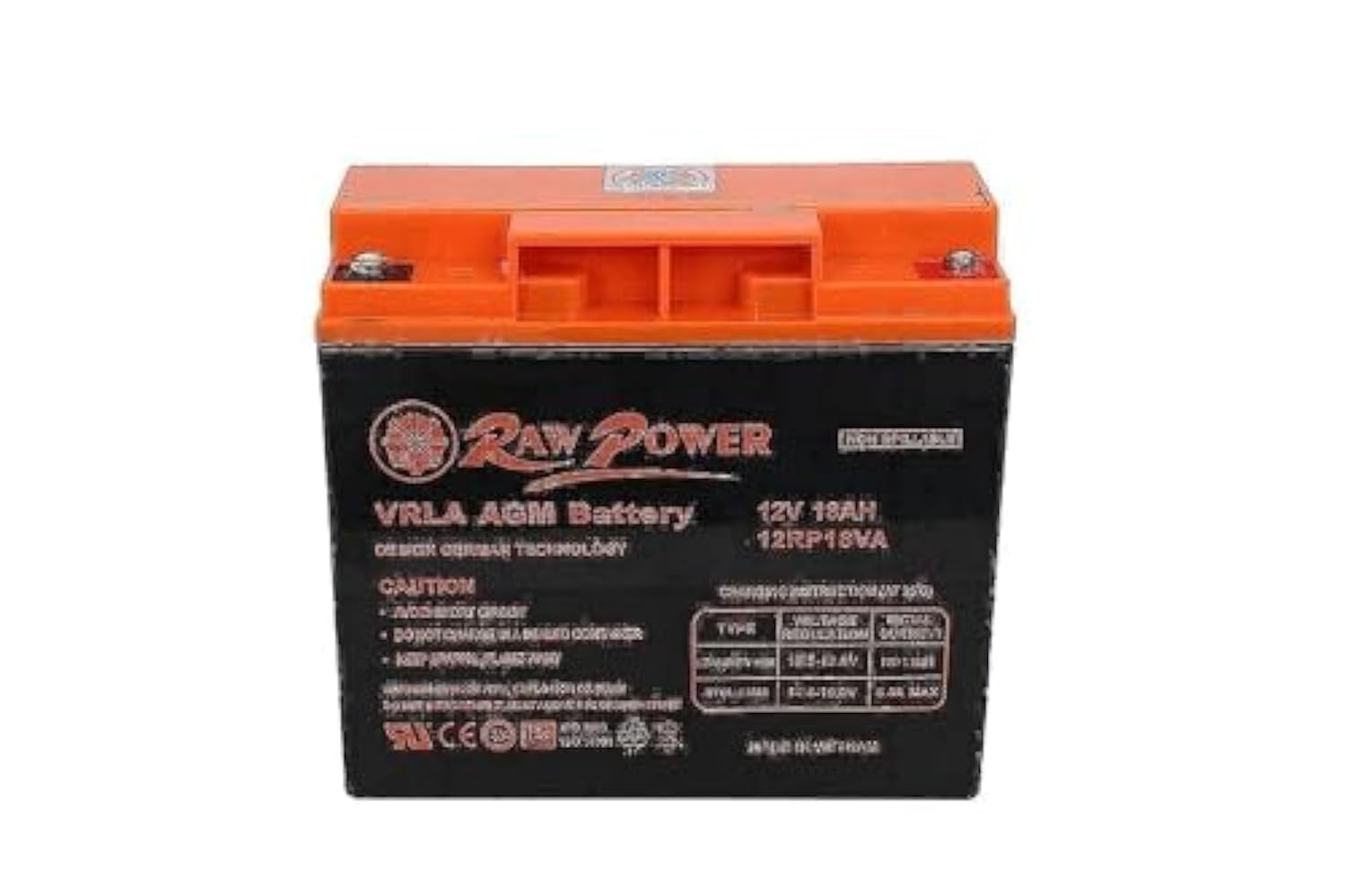 VRLA AGM Voltron-Raw Power Battery, 18A-12V