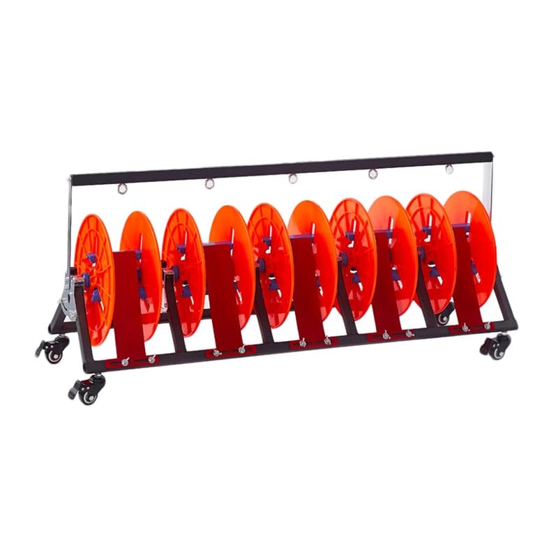 Organizador de cables de 1 a 5 ejes con ruedas para transportar y desplegar alambre de 6mm²