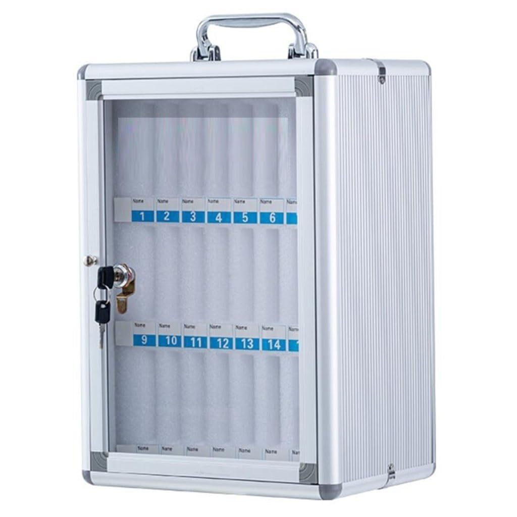 Armario Para Teléfonos Móviles 12-60 Ranuras Teléfono Celular Locker Classrooom Caja De Almacenamiento Portátil Para Teléfono Móvil, Caja De Teléfono Móvil De Pared Para Oficina, Gimnasio(Sil