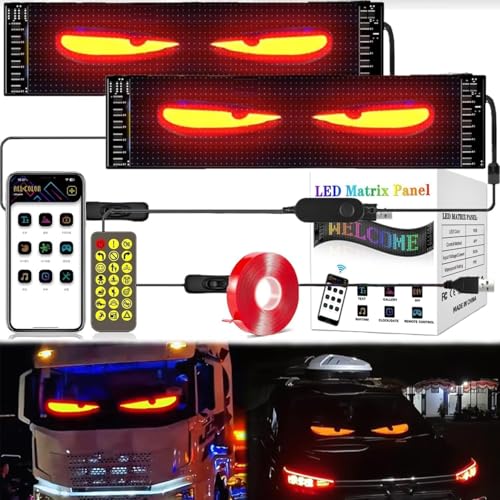 Amazon.co.jp: 車用デビルアイライト、大型 LED 電光掲示板