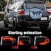ATDK GROUP Tail Lights for Toyota FJ Cruiser 2007-2020, LED DRL Taillights Assembly for FJ with Start-up Animation Sequential Indicator Rear Lamp, Plug & Play