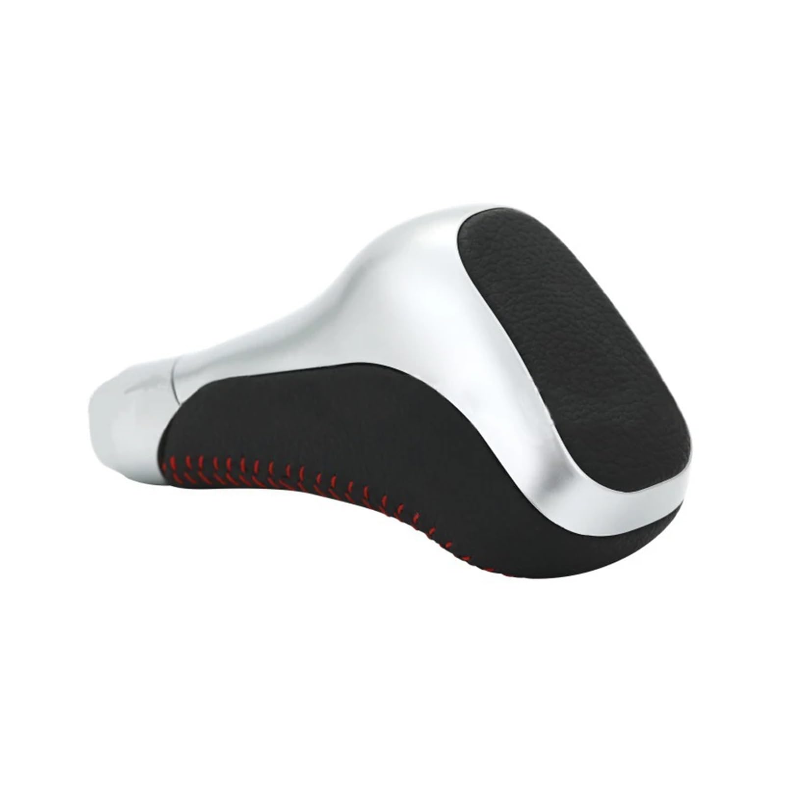 Rbevcrr Car Shift Lever Knob for Toyota for 4Runner for TRD 2010-2019 for Tacoma 2011-2019 for Tundra 2007-2019 Car Gear Shift Knob Lever Stick Stick Shifter Pen(Silver -Red Stitch)