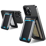 2-in-1 Magsafe Wallet, Up-grade with iPhone Wallet and Adjustable Stand, Open ID Window, Magnetic Wa