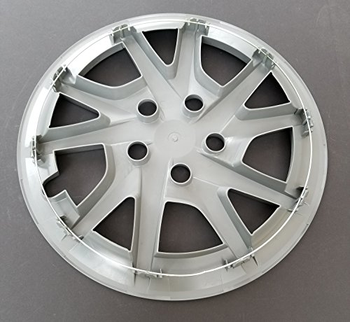 One Wheel Cover Hubcap Fits 2012-2017 Toyota Prius V; 16 Inch; 10 Spoke; Silver Color; Plastic; Push On #TOP2