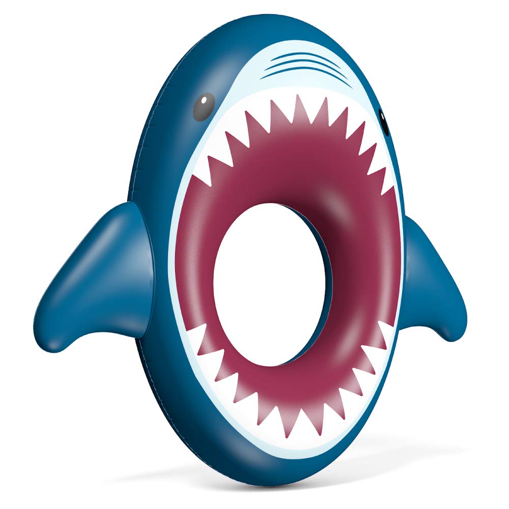 Inflatable Shark Raft Snapklik.com : Inflatable Shark Pool Float Shark Floaties Water Fun ...