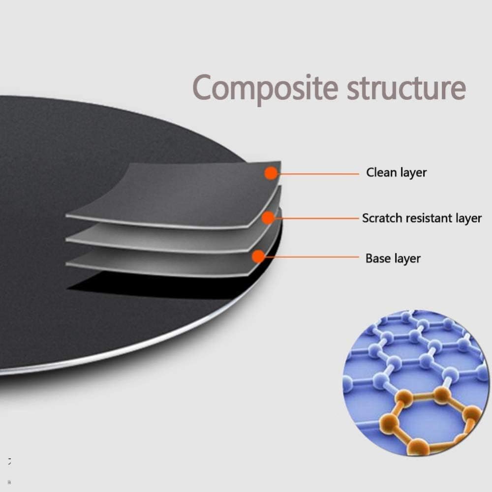 Pancake Crepes Frying Pan Non-Stick for Steak Eggs, Flat Tawa, Household Pancake Fruit Tool,Induction Incompatible-Thickening||30cm