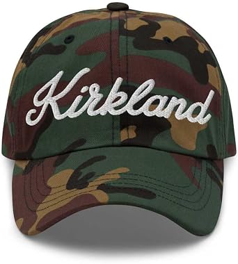 Kirkland Baseball Cap Kirkland Dad Hat Bold Baseball Script Connecticut CT Hat Embroidered Souvenir Gift