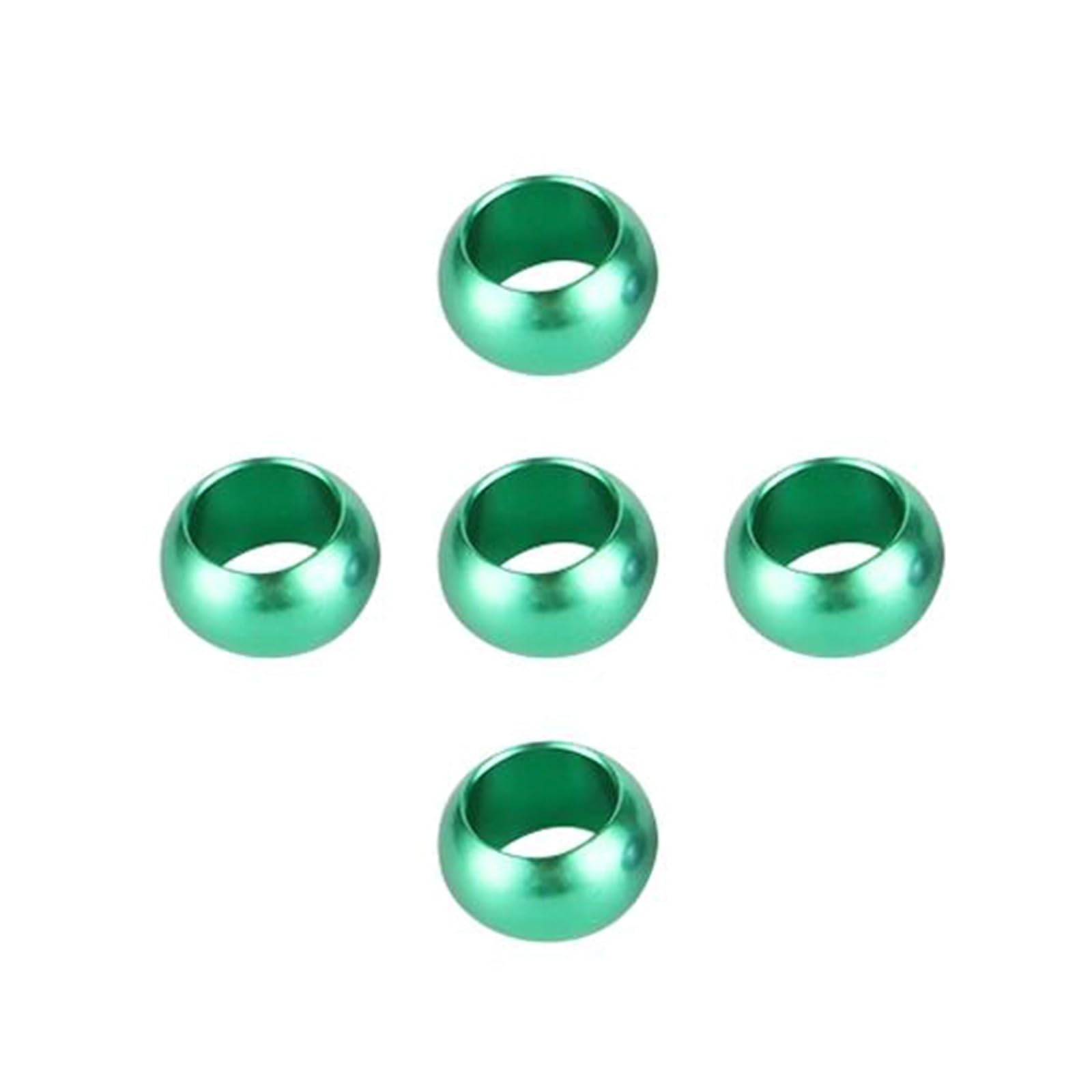 Anelli per zampe di piccioni, 20 anelli in alluminio for zampe di uccelli multicolori 8mm/10mm for l'identificazione di piccioni e pappagalli(Green,Inner Diameter 10mm)