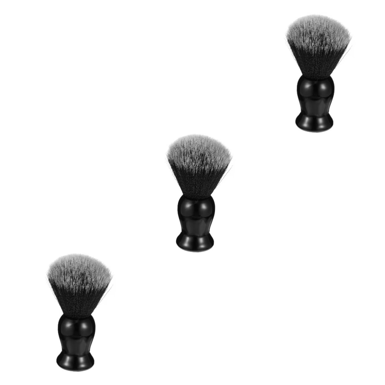IWOWHERO 3pcs Beard Softener for Men Kit Beard Grooming Kit Razor Brush Practical Salon