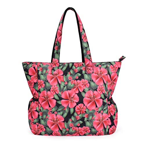 Image of CLOUDMUSIC Shoulder Tote Bag For Nurses Teachers Work Gym Travel Beach Women With Large Capacity Waterproof