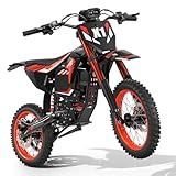 QRONGE X1 Spark Electric Dirt Bike for Teens Adults, Mid-Drive Motor 4500W Peak, E-Dirt Bike 60V28.8Ah Battery, 60 Mile Range, 50MPH, Full Suspension and Dual Hydraulic Brakes Electric Motorcycle(M)