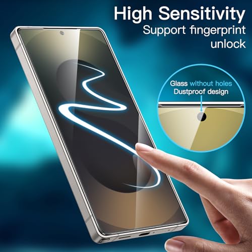 Image of JETech Screen Protector Guard for Galaxy S25 Ultra, 2+2 Pack